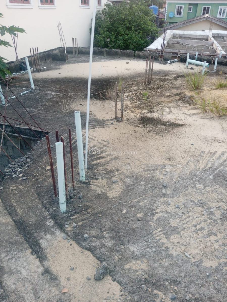 Half Plot of Land with 2 Mini Flat and Decking on It, United Estate, Sangotedo, Ajah, Lagos, Flat / Apartment for Sale
