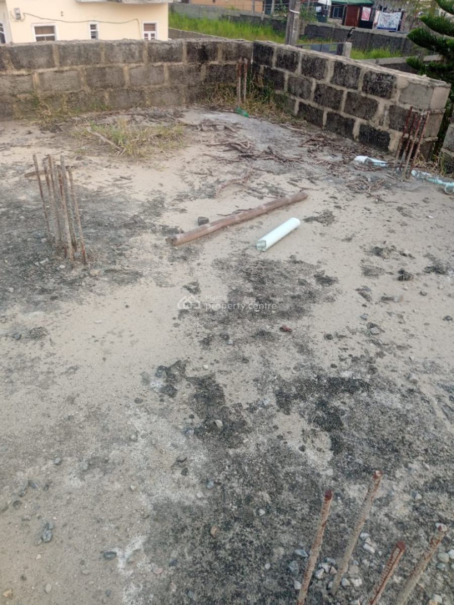 Half Plot of Land with 2 Mini Flat and Decking on It, United Estate, Sangotedo, Ajah, Lagos, Flat / Apartment for Sale