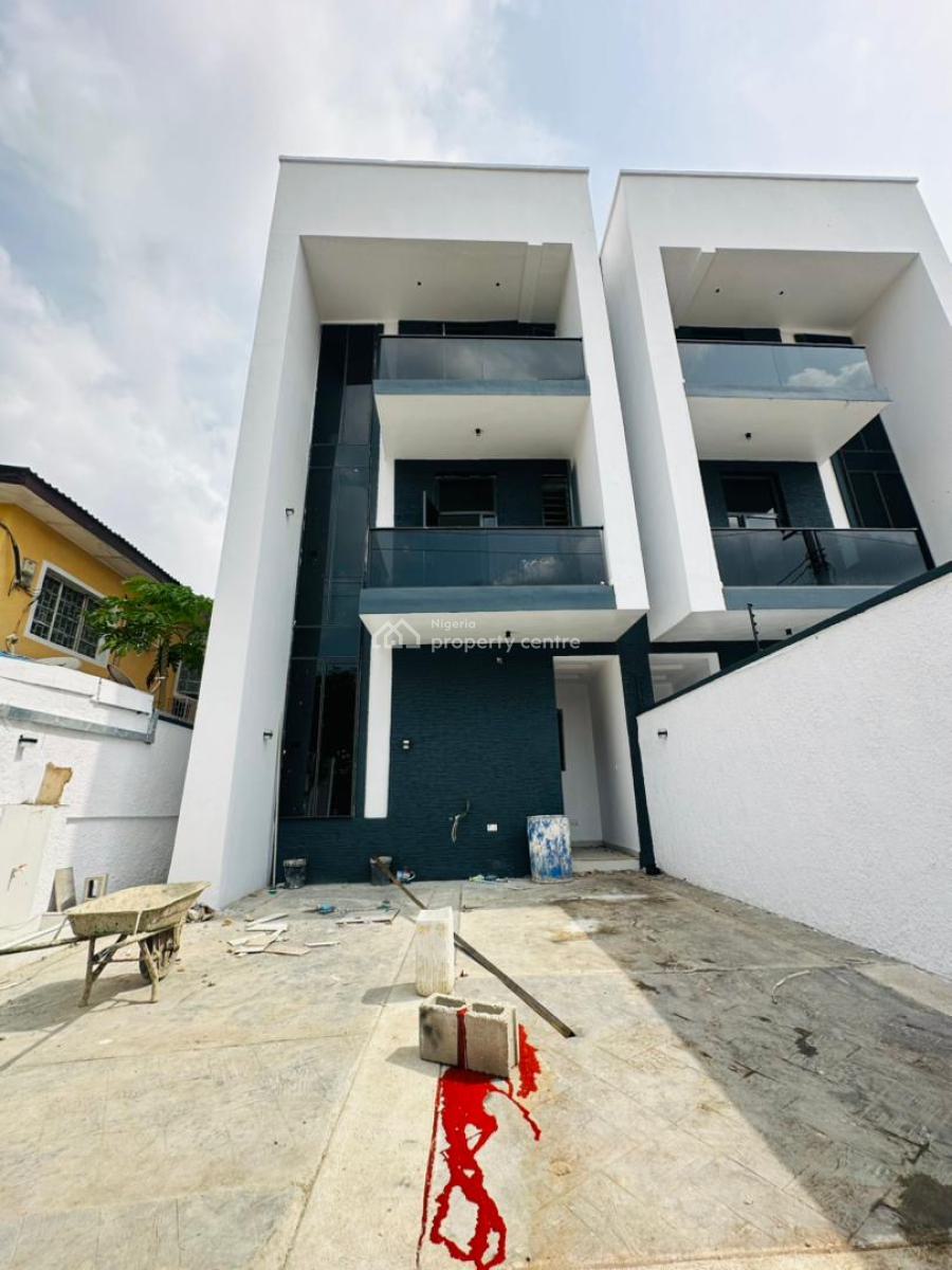 Newly Built 4 Bedrooms Semi Detached Duplex with Room Bq, Adeniyi Jones, Ikeja, Lagos, Semi-detached Duplex for Sale