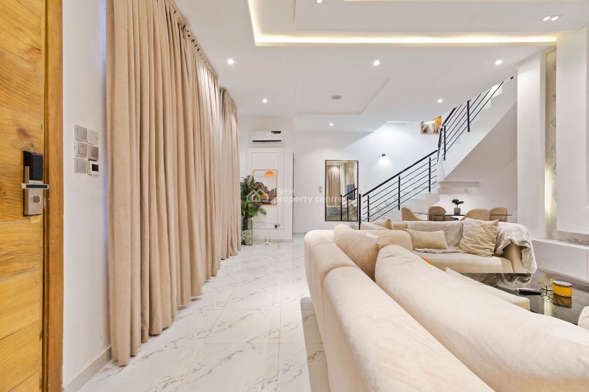 4 Bedroom Semi Detached Smart Home with Alexa Control, Pool & Ps5, Whitesand Beach Estate, Ologolo, Lekki, Lagos, House Short Let