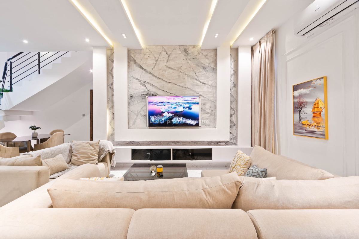 4 Bedroom Semi Detached Smart Home with Alexa Control, Pool & Ps5, Whitesand Beach Estate, Ologolo, Lekki, Lagos, House Short Let