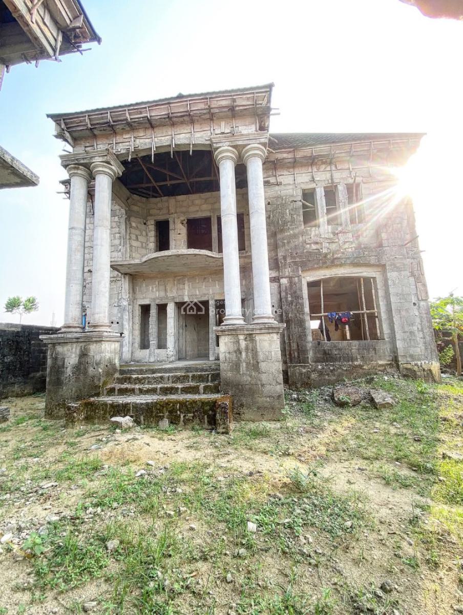 Uncompleted 5 Bedrooms Detached Duplex with Gate House, Gen House,, Eneka, Port Harcourt, Rivers, Detached Duplex for Sale