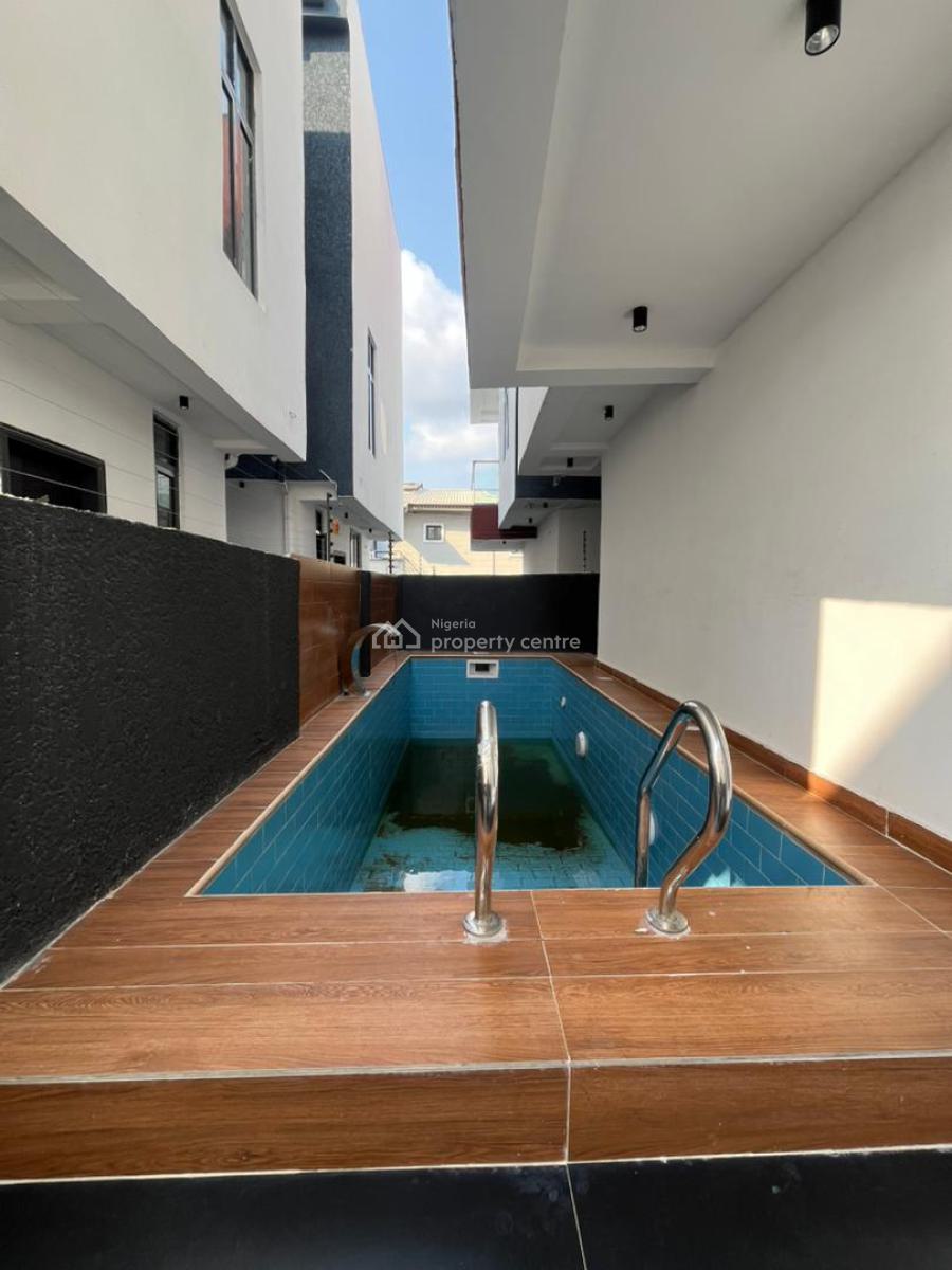 Exquisite 5 Bedroom Semi-detached Duplex with Bq Pool, Lekki Phase 1, Lekki, Lagos, Semi-detached Duplex for Rent