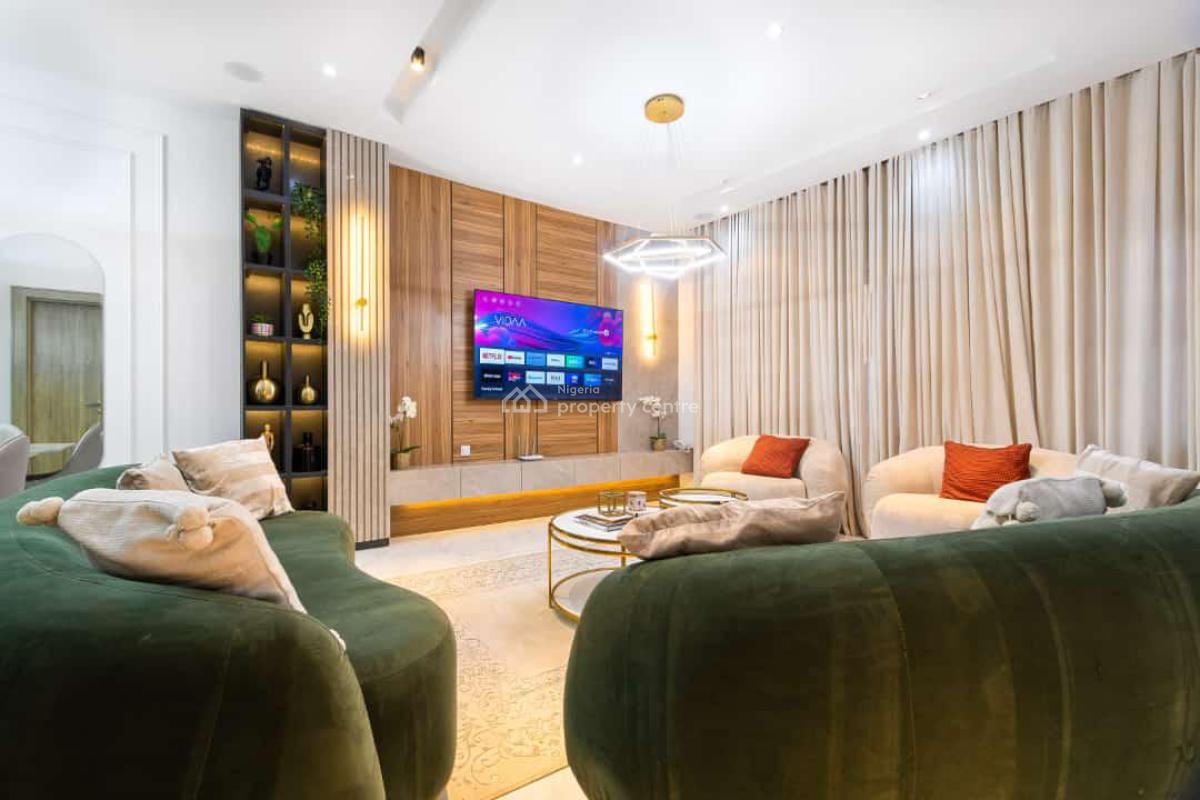 Fully Furnished 4 Bed Terrace with Modern Amenities, Off Konga, Lekki Phase 1, Lekki, Lagos, House for Rent