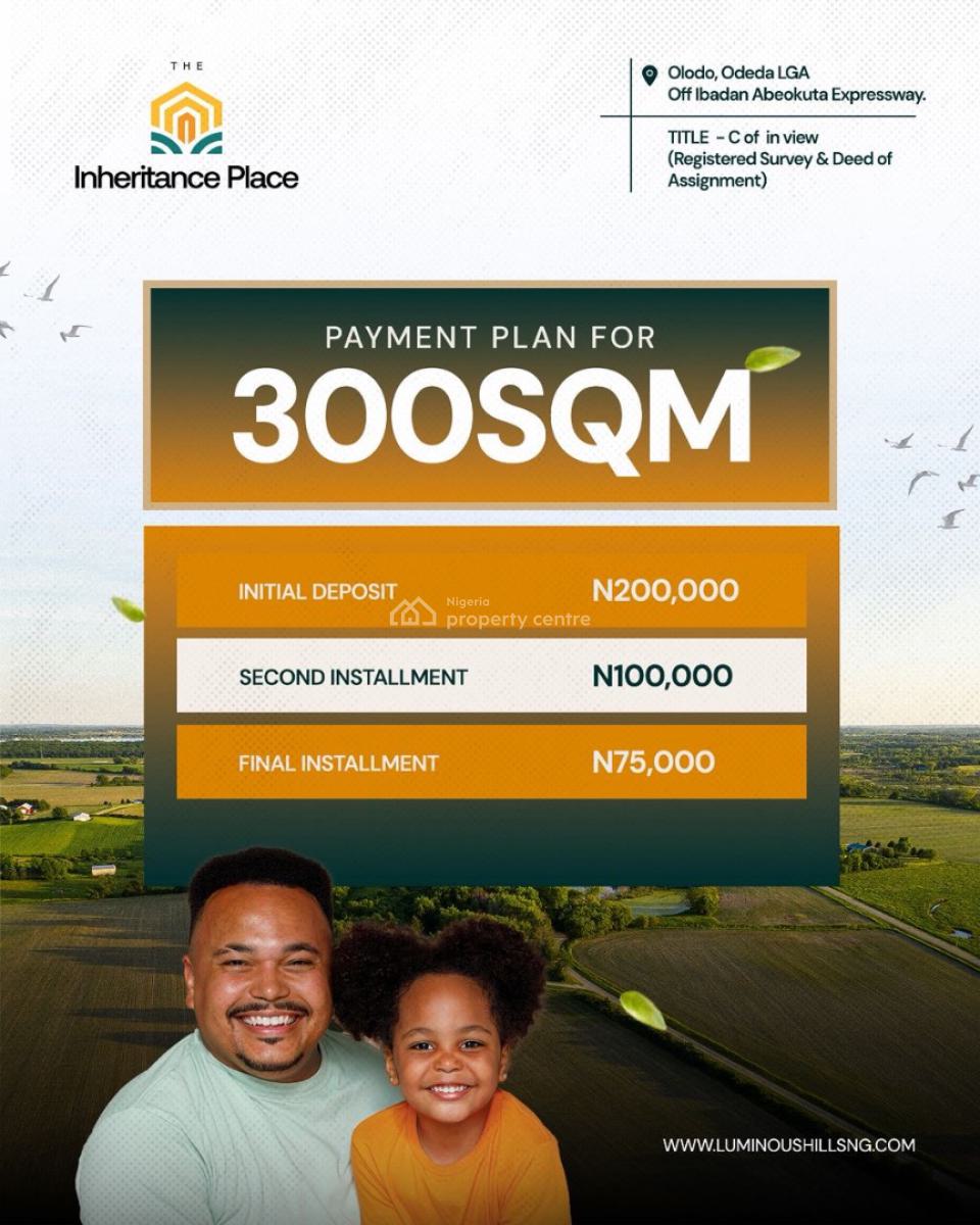 Secure a Legacy Your Children Will Appreciate, The Inheritance Place, Odeda, Ogun, Residential Land for Sale