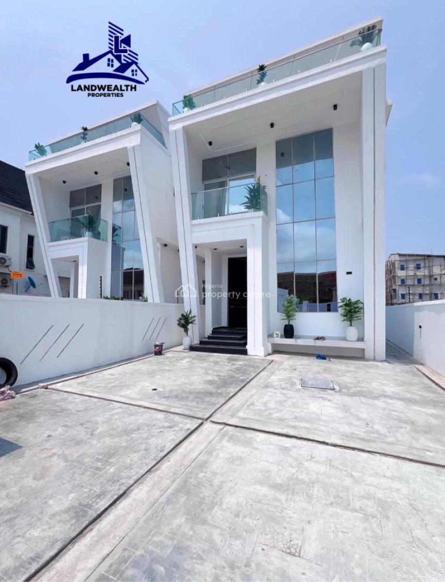 Contemporary 5 Bedroom Fully Detached Swimming Pool Duplex, Ologolo, Lekki, Lagos, Detached Duplex for Sale