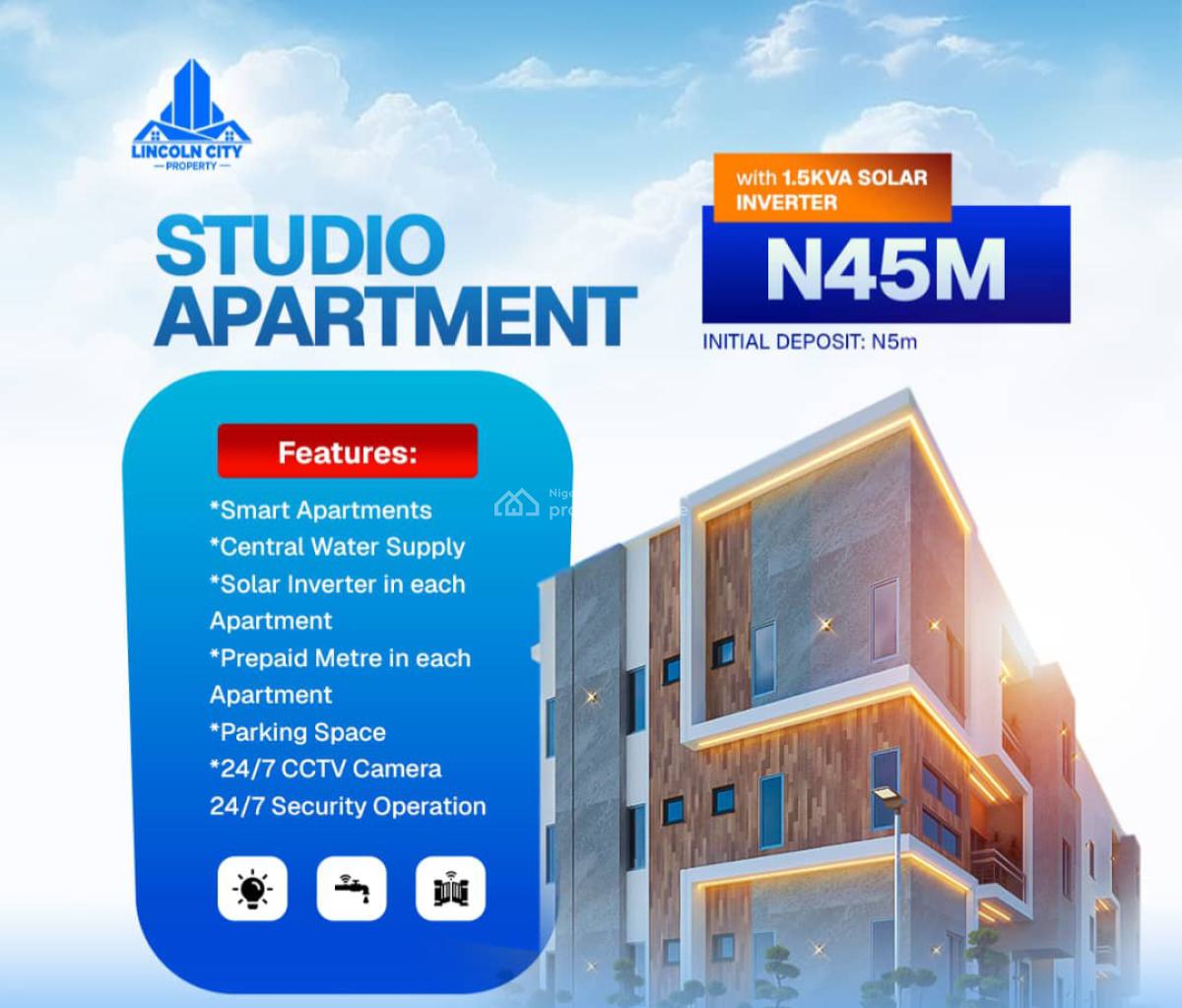 Studio Apartment, Ikeja, Lagos, Flat / Apartment for Sale