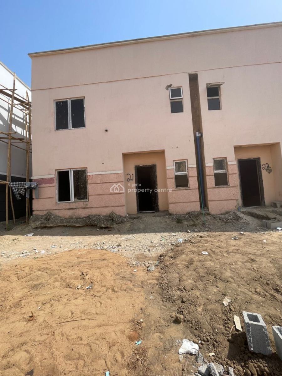 Semi Finished 4 Bedroom Terrace Duplex in an Estate, Lifecamp District, Life Camp, Abuja, Terraced Duplex for Sale