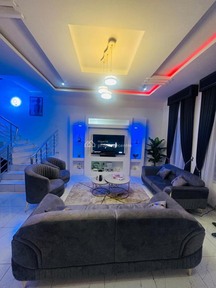 Furnished 4 Bedroom Semi Detached Duplex with Bq, Lekky County Estate, Ikota, Lekki, Lagos, Semi-detached Duplex for Rent