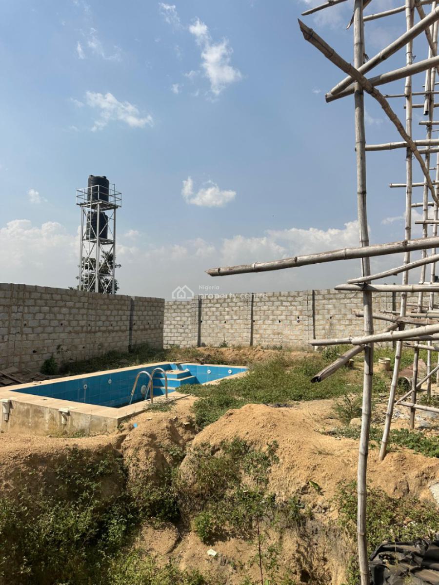 Semi Finished 3 Bedroom Detached Duplex That Comes with Swimming Pool, Lugbe District, Abuja, Detached Duplex for Sale