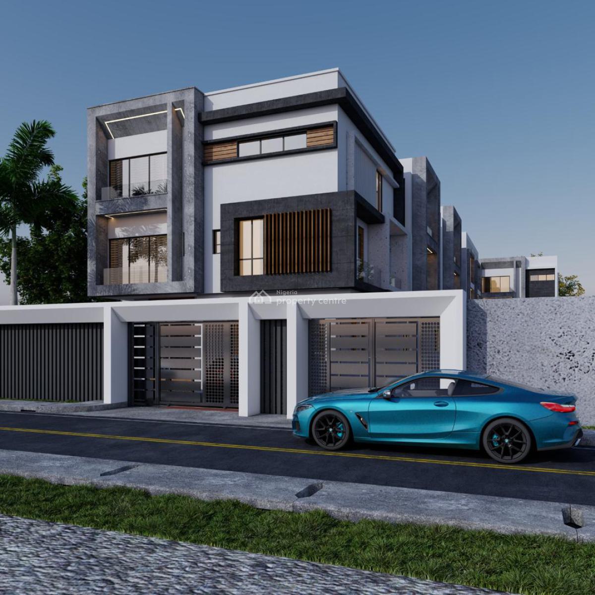 Newly Built 5 Bedroom Semi Detached Duplex with Bq, Surulere, Lagos, Semi-detached Duplex for Sale