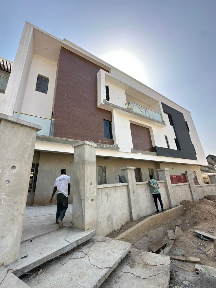 a Brand New Spacious 4 Bedroom Semi-detached Duplex + Bq, Guzape District, Abuja, Semi-detached Duplex for Sale