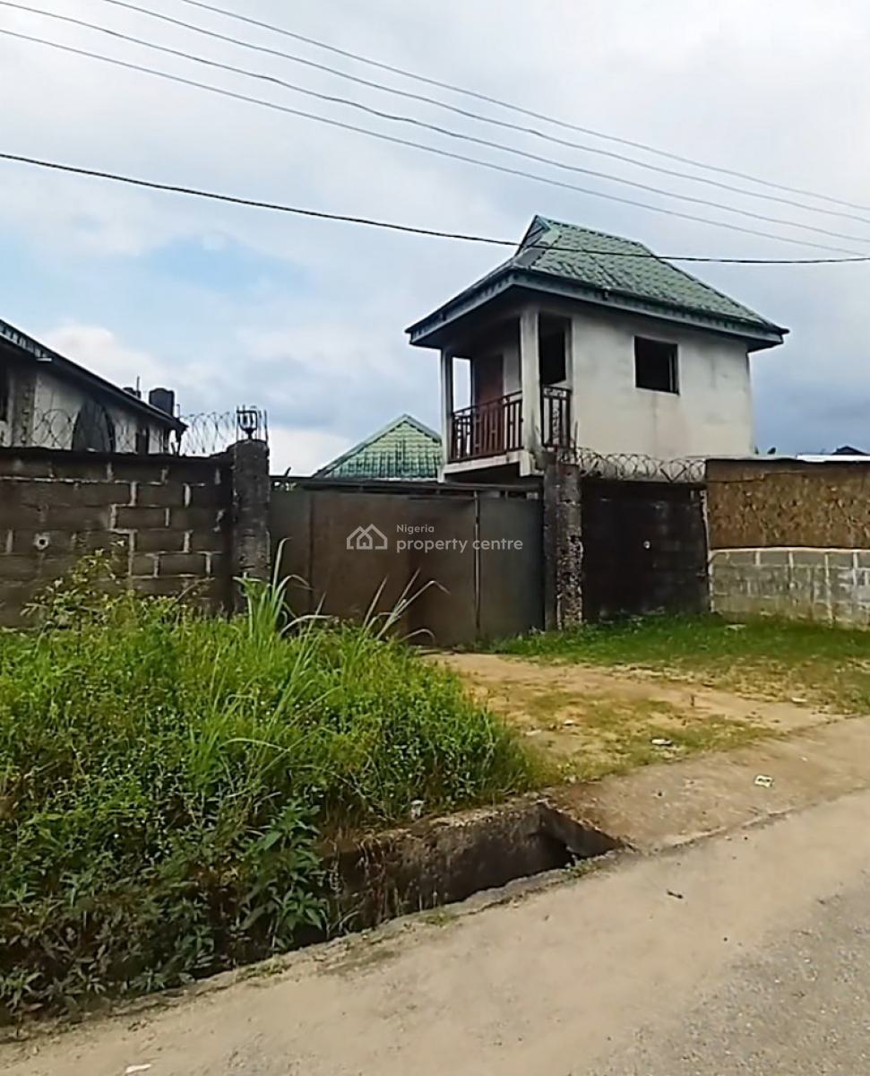 3 Plots of Land with 7 Bedroom Duplex, Aker Road, Iwofe, Rumolumeni, Port Harcourt, Rivers, Mixed-use Land for Sale