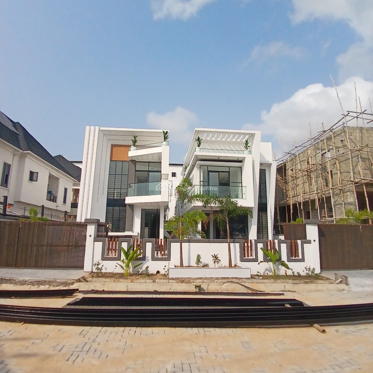 Luxury  5 Bedroom Detached Duplex with Pool and Bq, Chevron Toll Gate, Lekki, Lagos, Detached Duplex for Sale