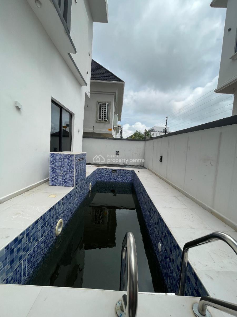 Spacious 5 Bedroom Detaced with Bq, Pool, Solar Inverter, Ikate Elegushi, Lekki, Lagos, Detached Duplex for Sale