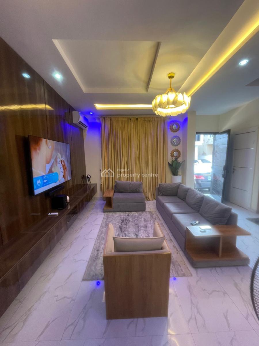 Fully Furnished 2 Bedroom Terraced Duplex with Bq, Chevron, Lekki, Lagos, Terraced Duplex for Rent