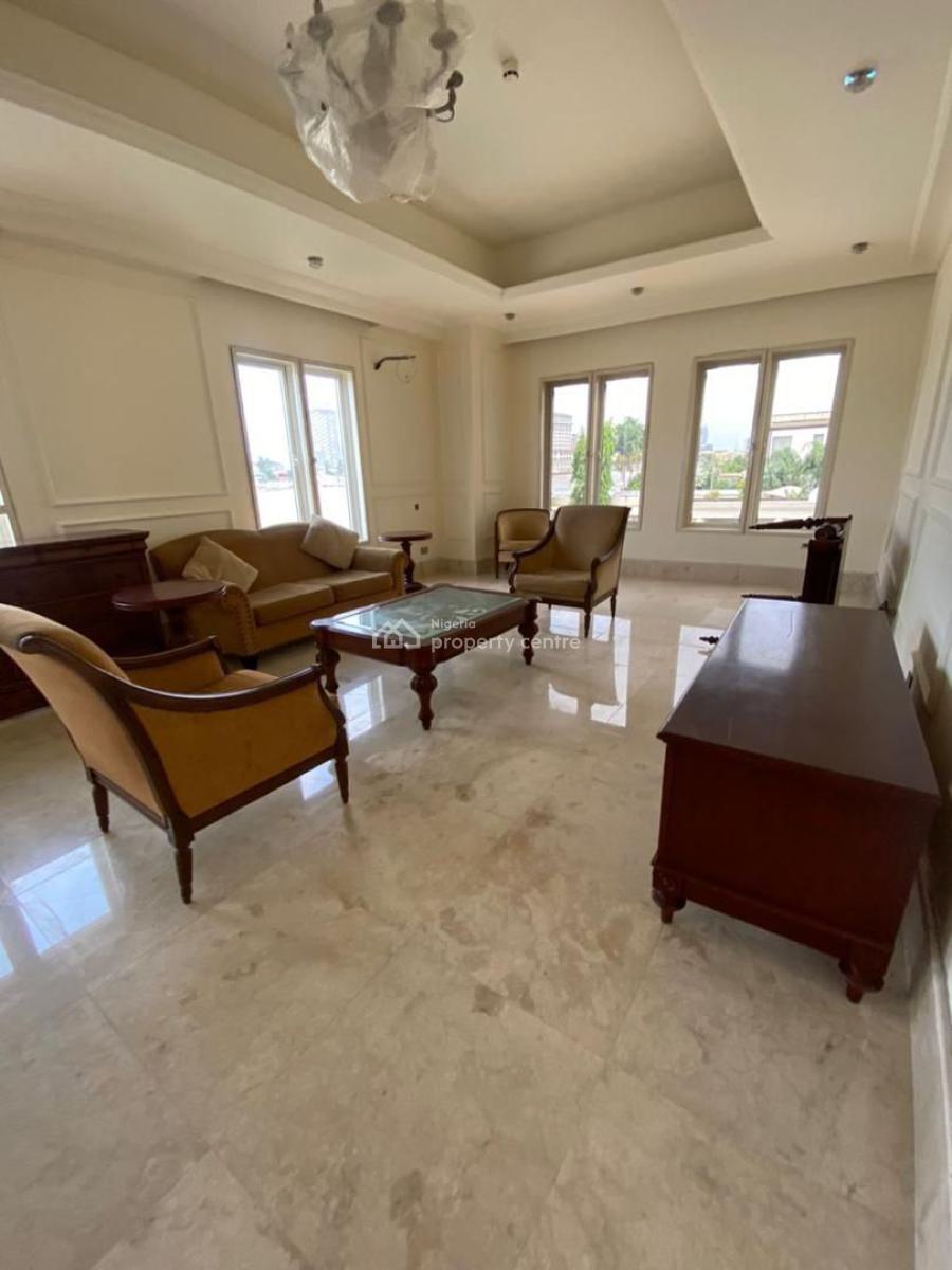 Luxurious Waterfront 3-bedroom Apartment with Lagoon Front & Bq, Old Ikoyi, Ikoyi, Lagos, Flat / Apartment for Rent