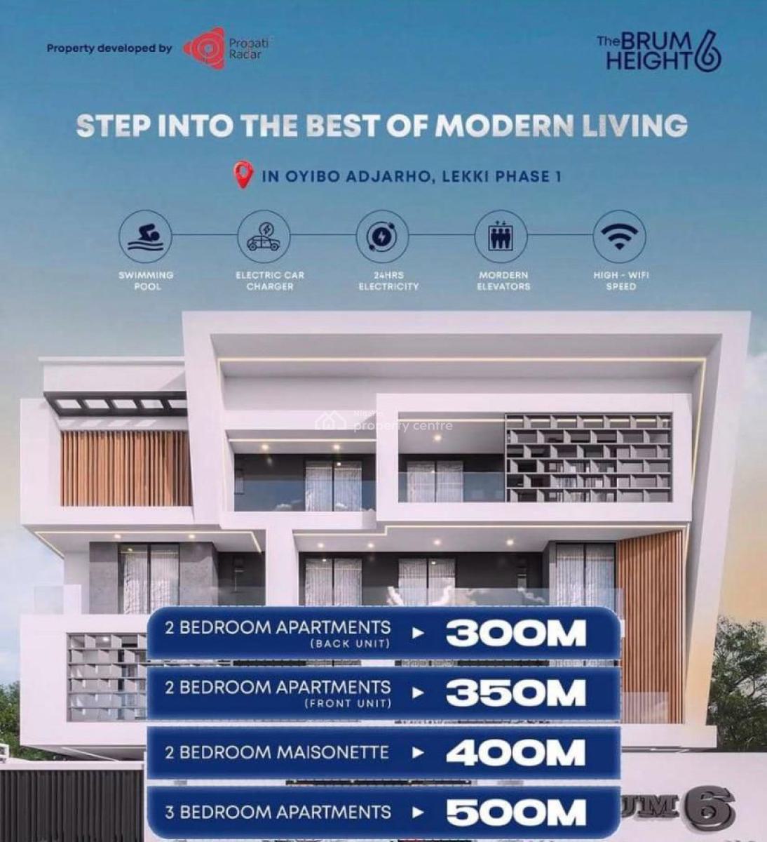 Luxury 2 Bedroom Apartments, Lekki Phase 1, Lekki, Lagos, Flat / Apartment for Sale