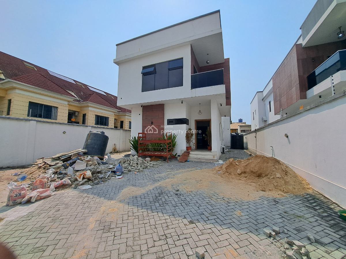Contemporary 5 Bedroom Duplex with 2 Rooms Bq, Acs & Gen Set, Lekki Phase 1, Lekki, Lagos, Detached Duplex for Rent