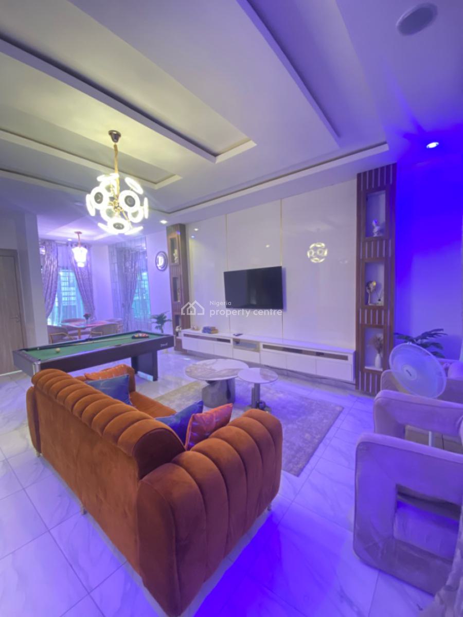 4 Bedroom Terrace Duplex with Pool, Star Link Internet, Solar and Gym, Vgc, Lekki, Lagos, Terraced Duplex for Rent