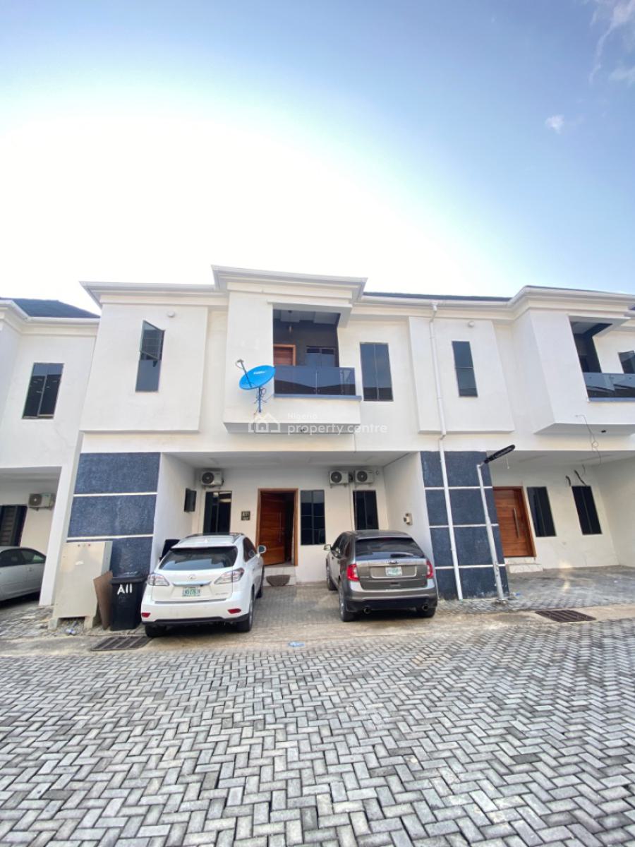 4 Bedroom Terrace Duplex with Pool, Star Link Internet, Solar and Gym, Vgc, Lekki, Lagos, Terraced Duplex for Rent