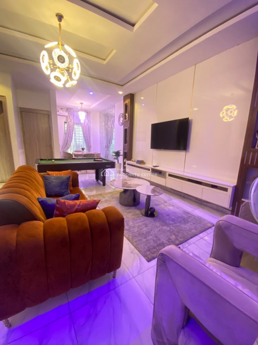 4 Bedroom Terrace Duplex with Pool, Star Link Internet, Solar and Gym, Vgc, Lekki, Lagos, Terraced Duplex for Rent