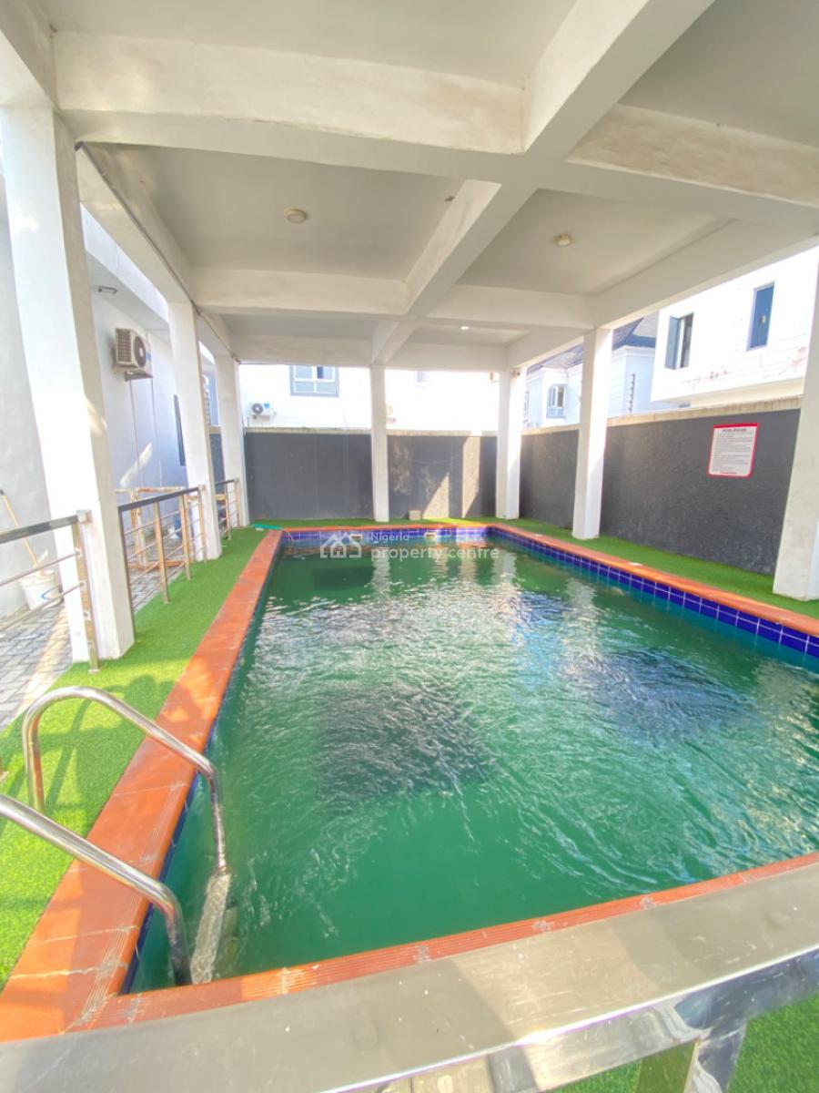 4 Bedroom Terrace Duplex with Pool, Star Link Internet, Solar and Gym, Vgc, Lekki, Lagos, Terraced Duplex for Rent