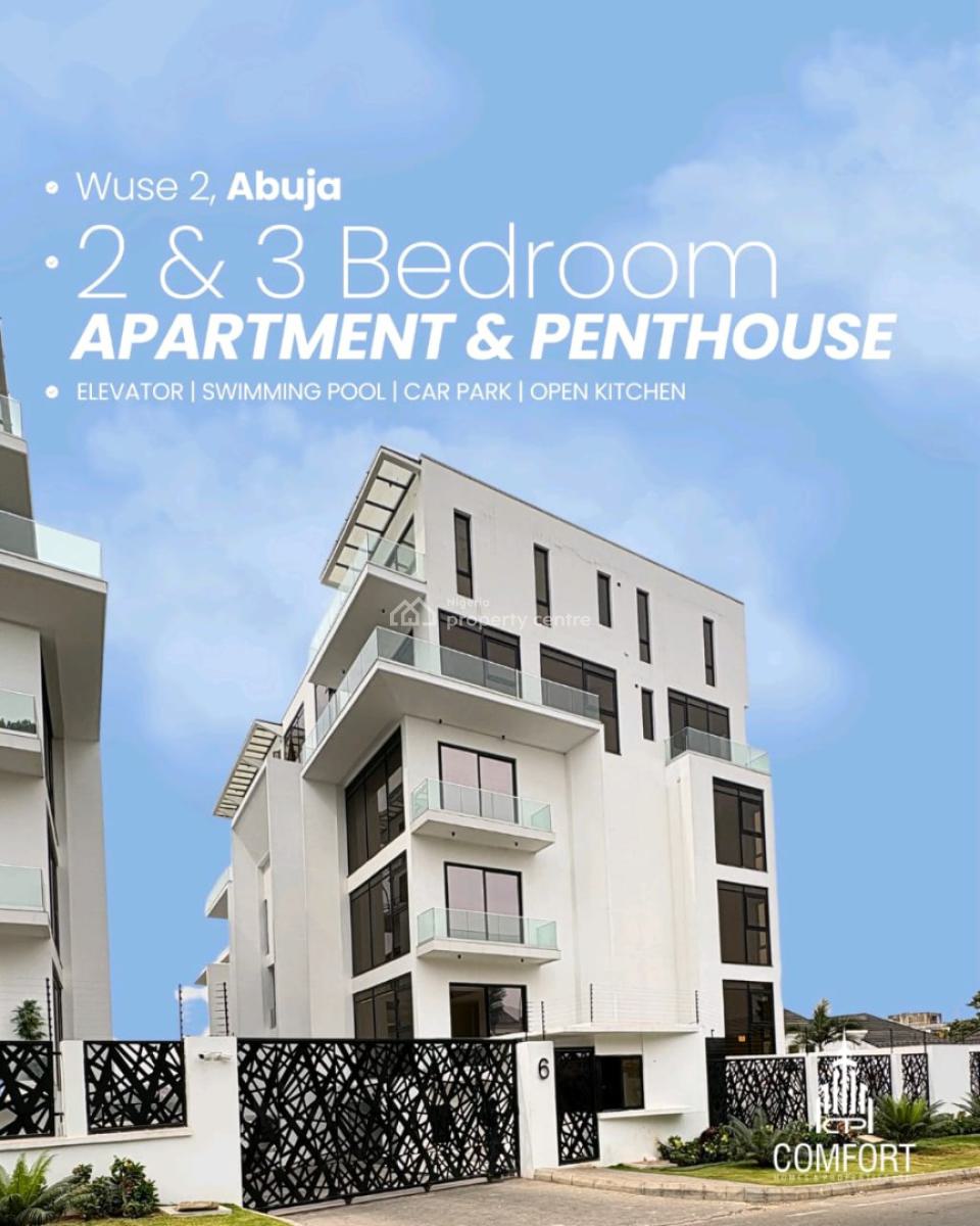 2 & 3 Bedroom Apartments  4 Bedroom Penthouse    Locatio, Wuse 2, Abuja, House for Rent