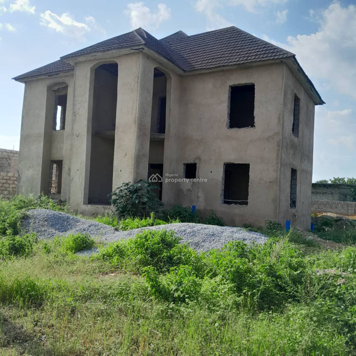 Five Bedrooms Detached Duplex Carcass, Police Service Commission Estate, Idu Industrial, Abuja, Detached Duplex for Sale