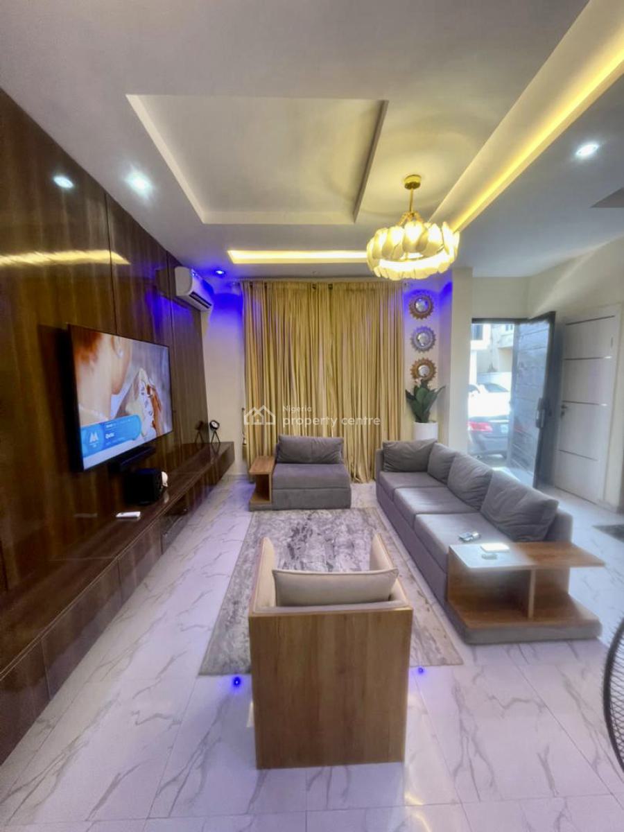 Brand New Beautifully Furnished 2 Bedroom Terrace Bq with Inverter, Chevron, Lekki, Lagos, Terraced Duplex for Rent