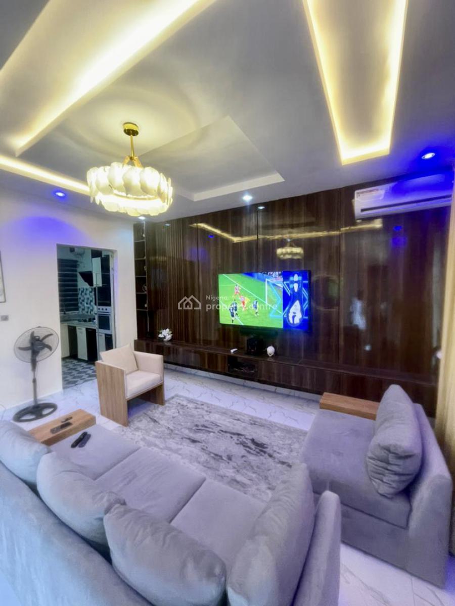 Brand New Beautifully Furnished 2 Bedroom Terrace Bq with Inverter, Chevron, Lekki, Lagos, Terraced Duplex for Rent