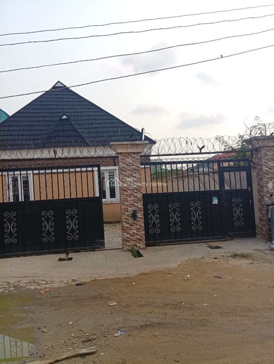 a Land with 3 Bedrooms Partment and 2 Bedrooms with Mini Flat, Peace Estate, Soluyi, Gbagada, Lagos, Terraced Bungalow for Sale