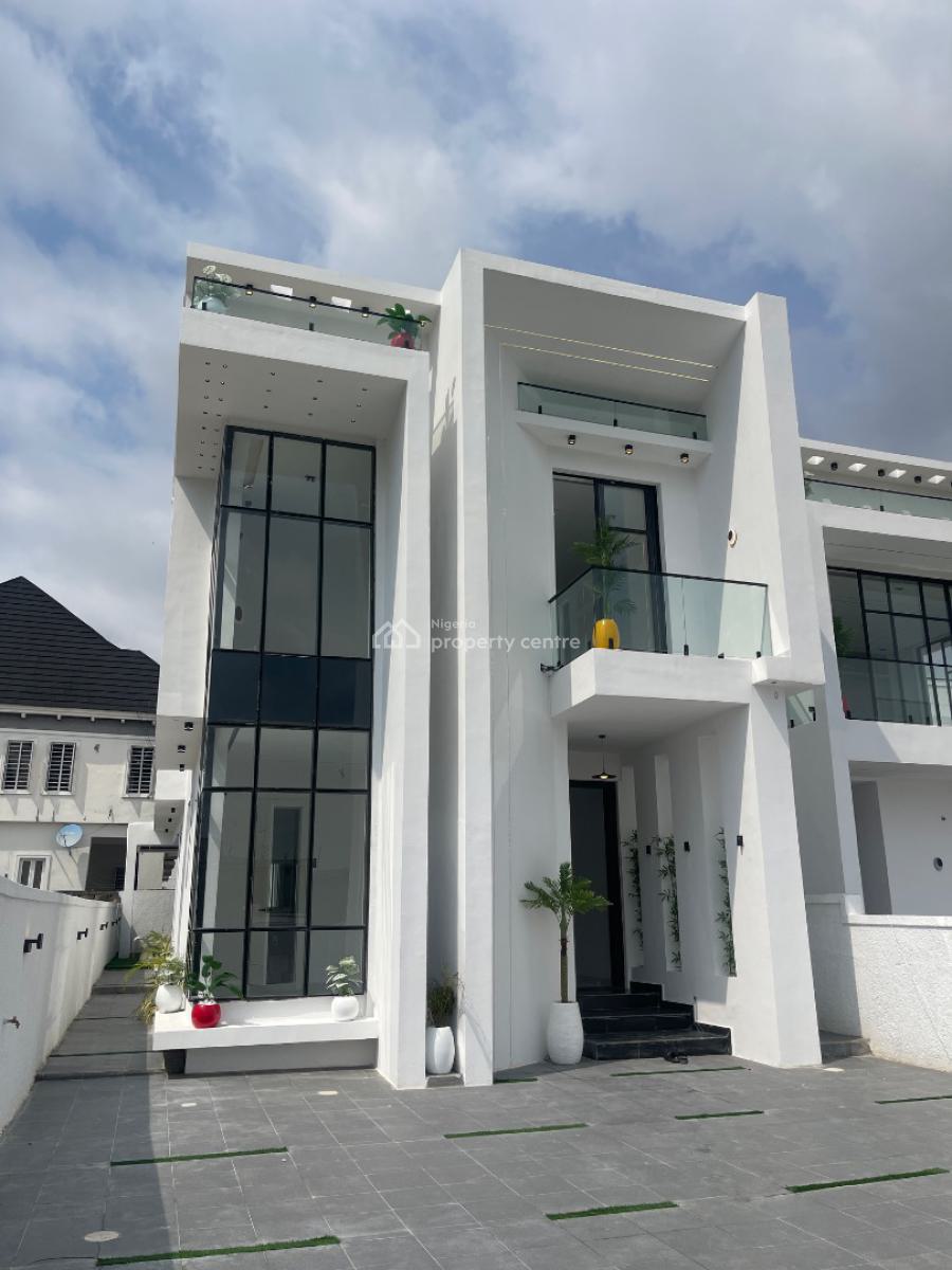 Magnificent Automated 5 Bedrooms Detached Duplex + Bq + Pool, Chevron, Lekki, Lagos, Detached Duplex for Sale