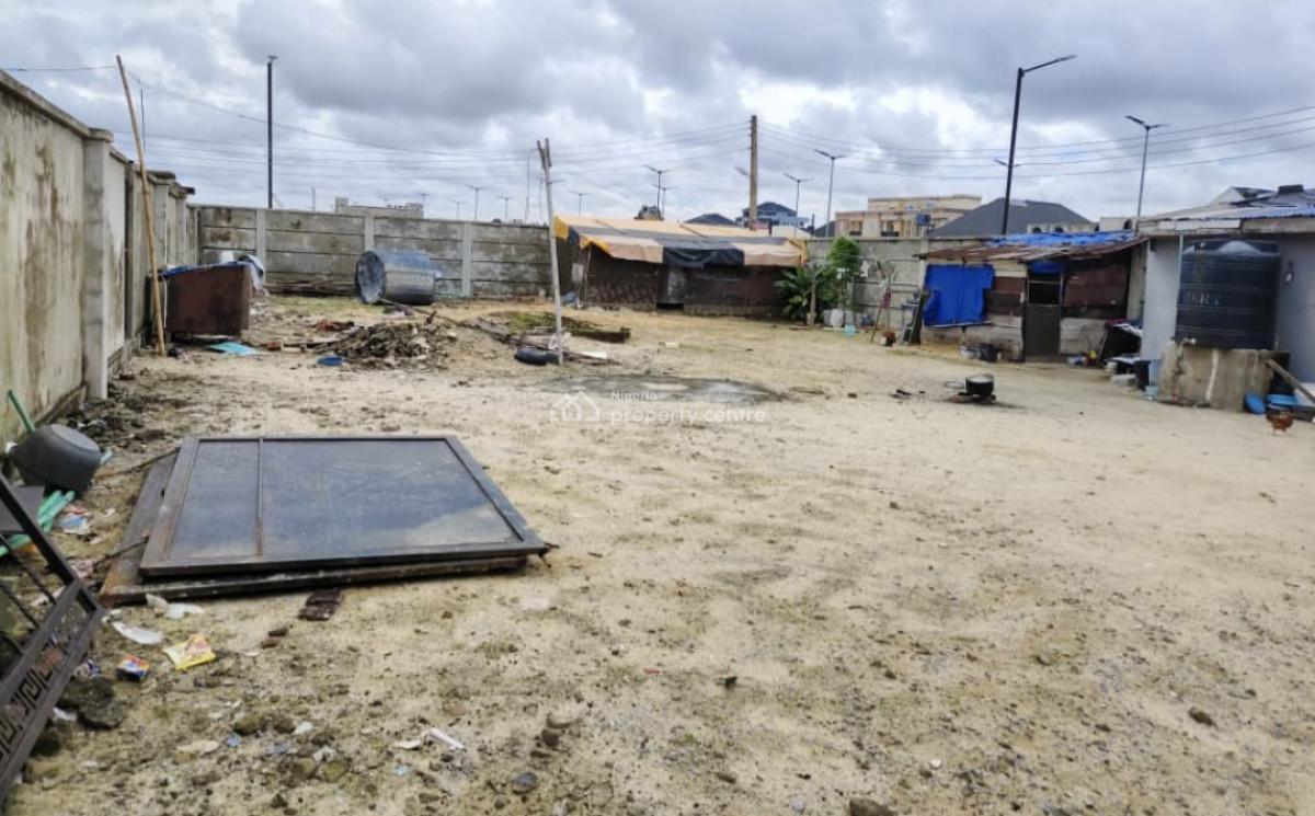 605sqm Dry & Fully Fenced Land with Self-contain Apartment, Atlantic View Estate, New Road, Lekki, Lagos, Land for Sale