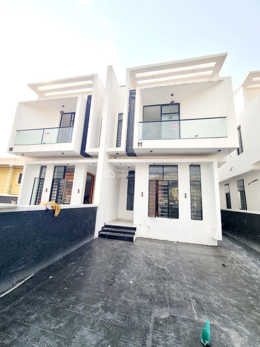 Brand New 4 Bedroom Semi Detached Duplex with 1bq, Idado Estate, Idado, Lekki, Lagos, Semi-detached Duplex for Rent