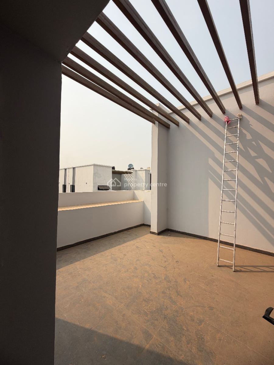 Luxury 4 Bedroom Terrace Duplex with a Rooftop Balcony/patio, Wuye, Abuja, Terraced Duplex for Rent