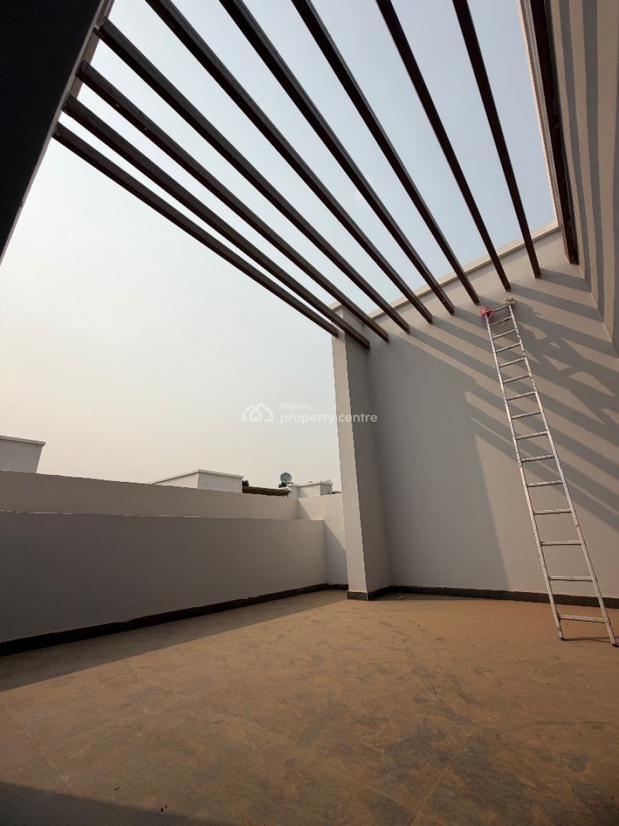 Luxury 4 Bedroom Terrace Duplex with a Rooftop Balcony/patio, Wuye, Abuja, Terraced Duplex for Rent