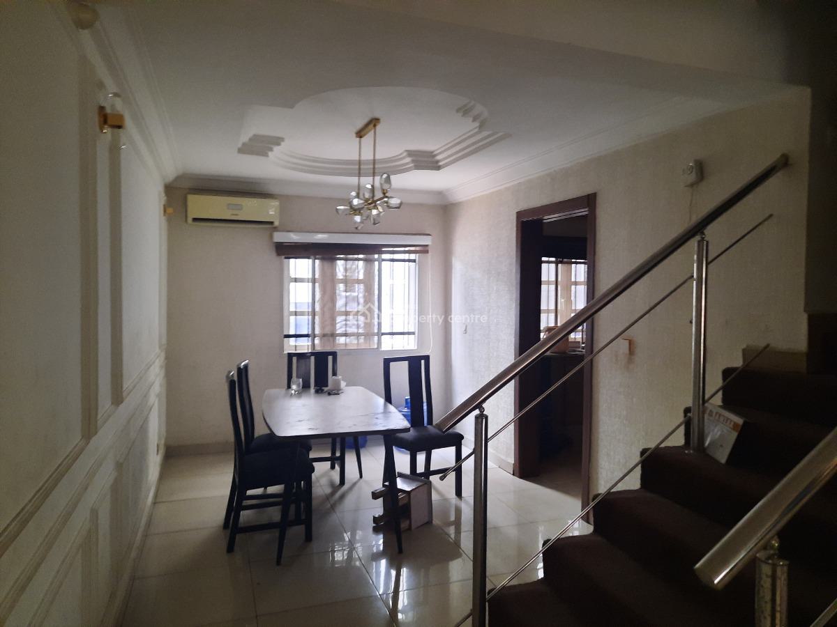 Partially Furnished 3 Bedroom Terraced Duplex + 2 Rooms B.q, Opebi, Ikeja, Lagos, Terraced Duplex for Rent