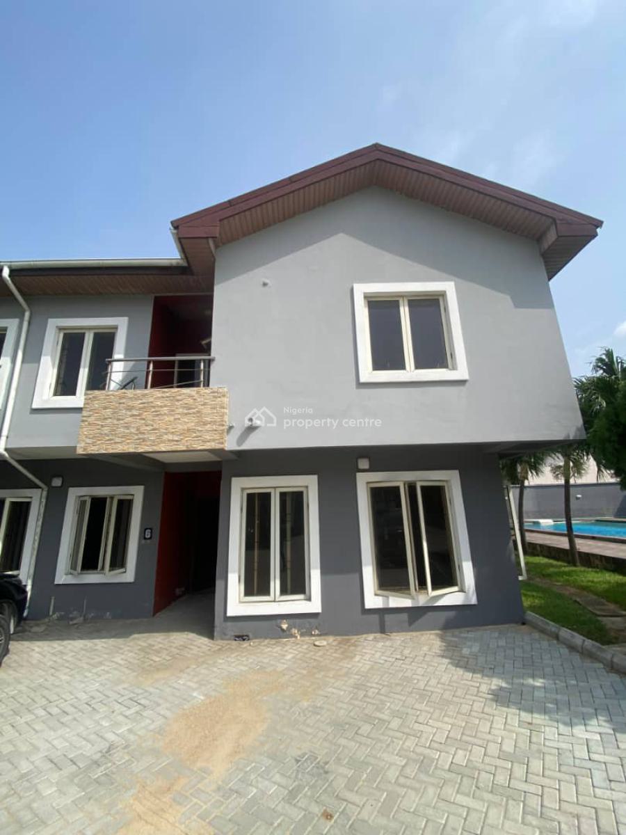 Fully Serviced 4-bedroom Semi-detached with a Swimming Pool, Old Ikoyi, Ikoyi, Lagos, Semi-detached Duplex for Rent
