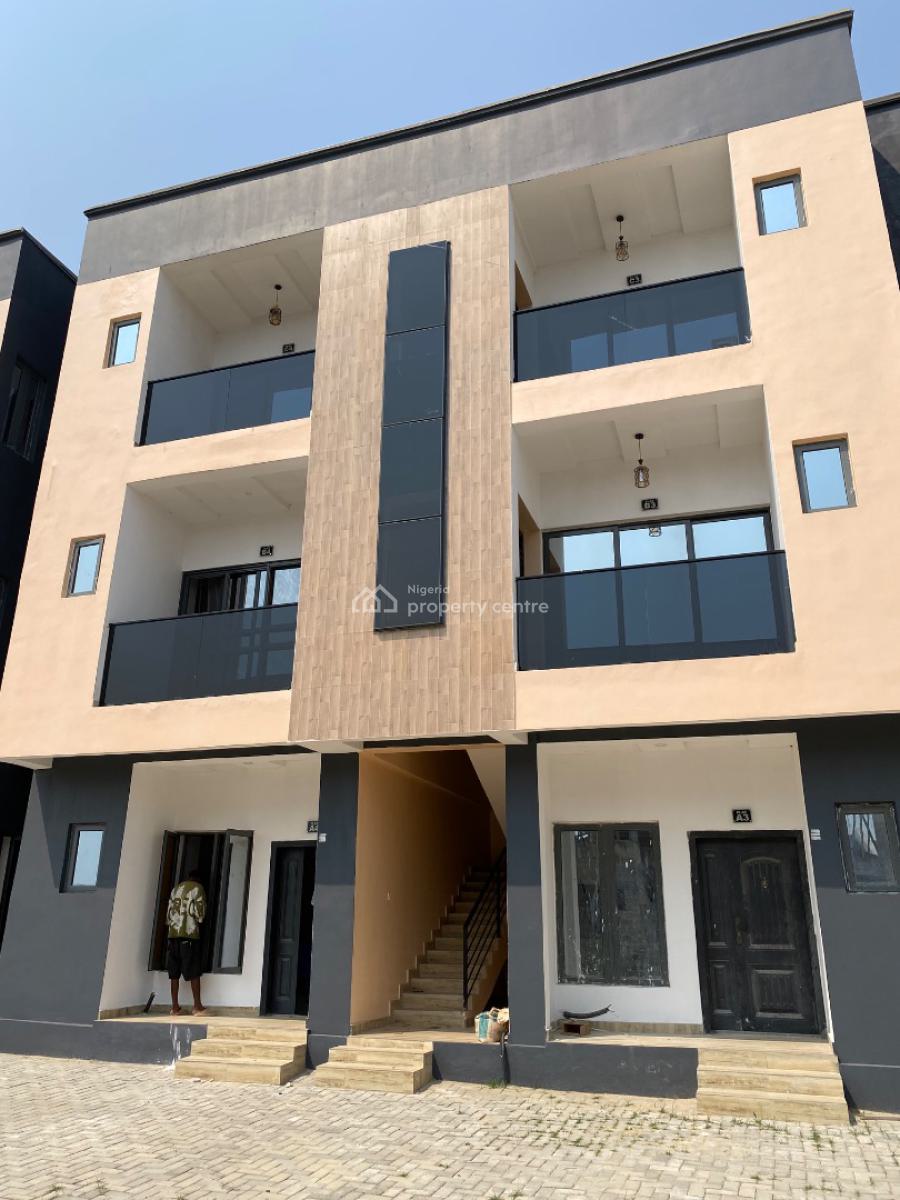 Brand New Luxury 2 Bedroom Flat Secured, 23 Greenville Estate Close to Shoprite, Sangotedo, Ajah, Lagos, Flat / Apartment for Rent
