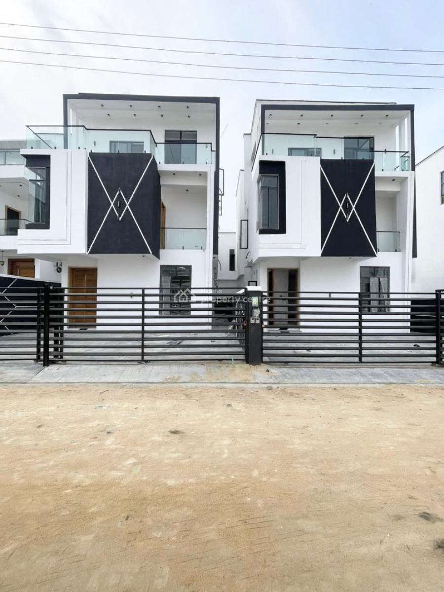 Lovely 5 Bedroom Fully Detached Duplex with Bq in a Secure Estate, Chevron, Lekki, Lagos, Detached Duplex for Sale