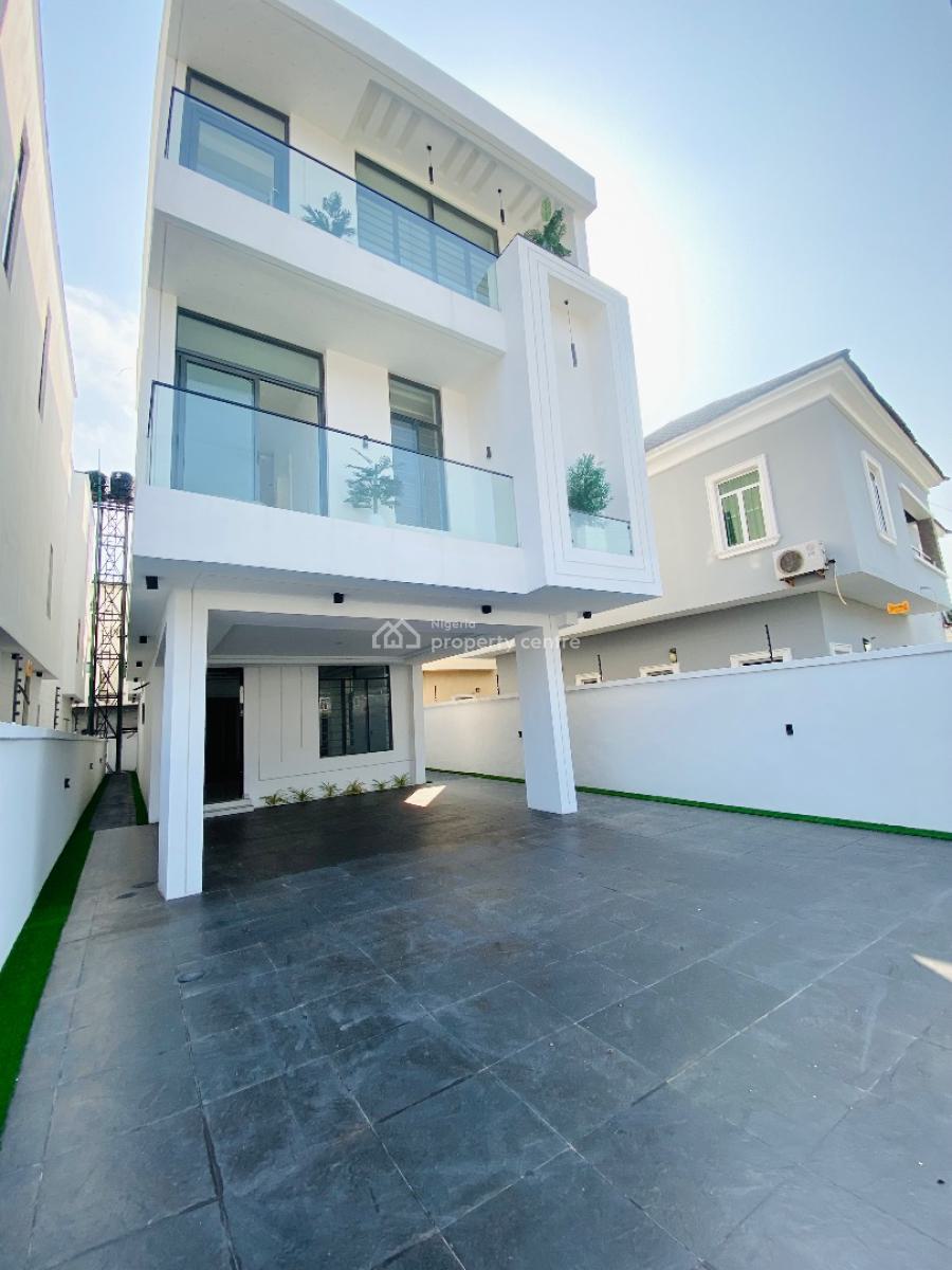 Elegant 6-bedroom Fully Detached Duplex with Bq & Indoor Swimming Pool, Chevron Drive, Lekki, Lagos, Detached Duplex for Sale