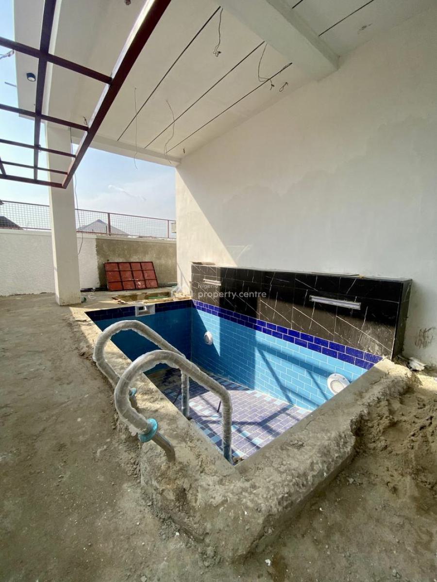 High-value 5-bedroom Fully Detached Duplex with Pool & Bq, Sangotedo, Ajah, Lagos, Detached Duplex for Sale