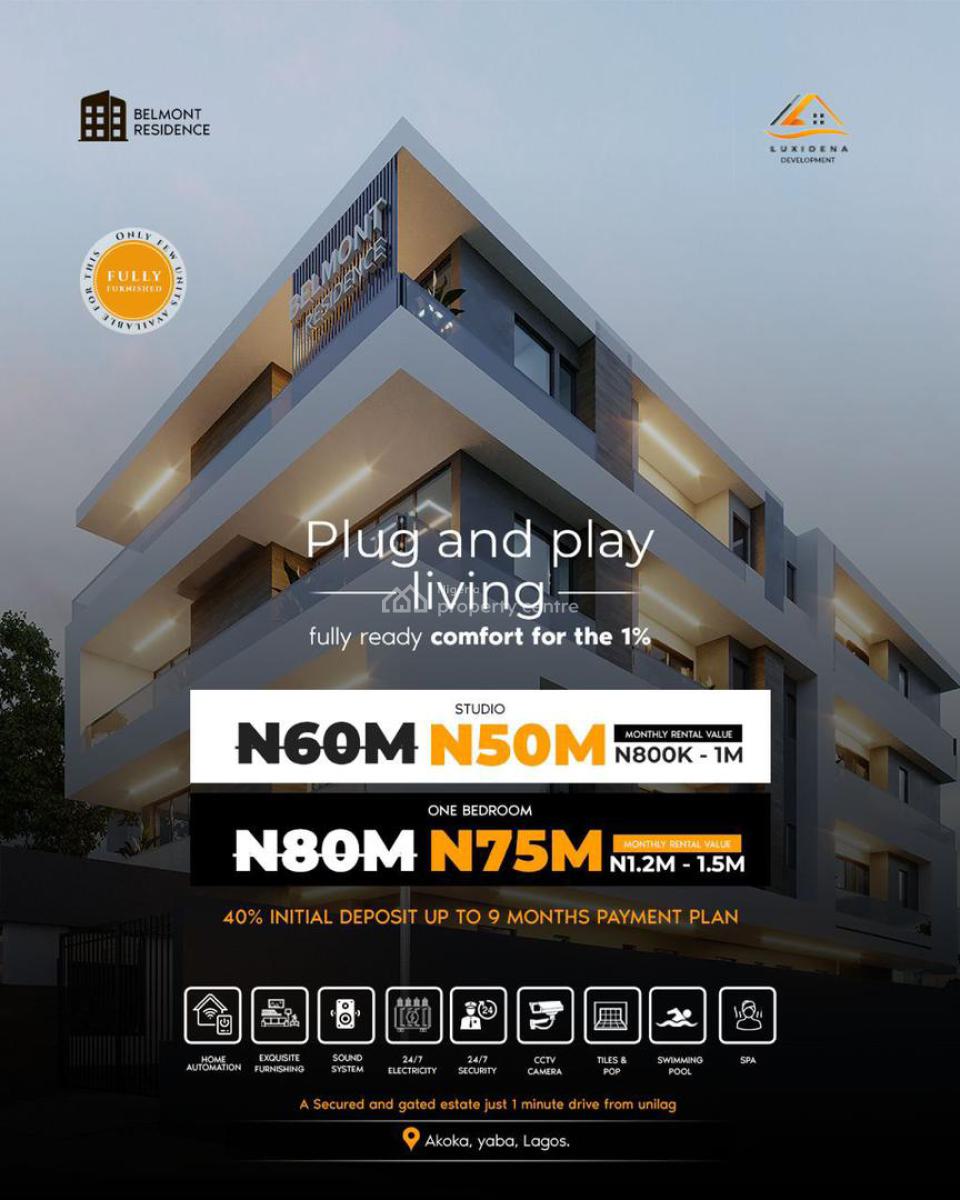 Earn Yearly From a Handsfree Airbnb Apartment on The Mainland, Yaba, Lagos, Flat / Apartment for Sale