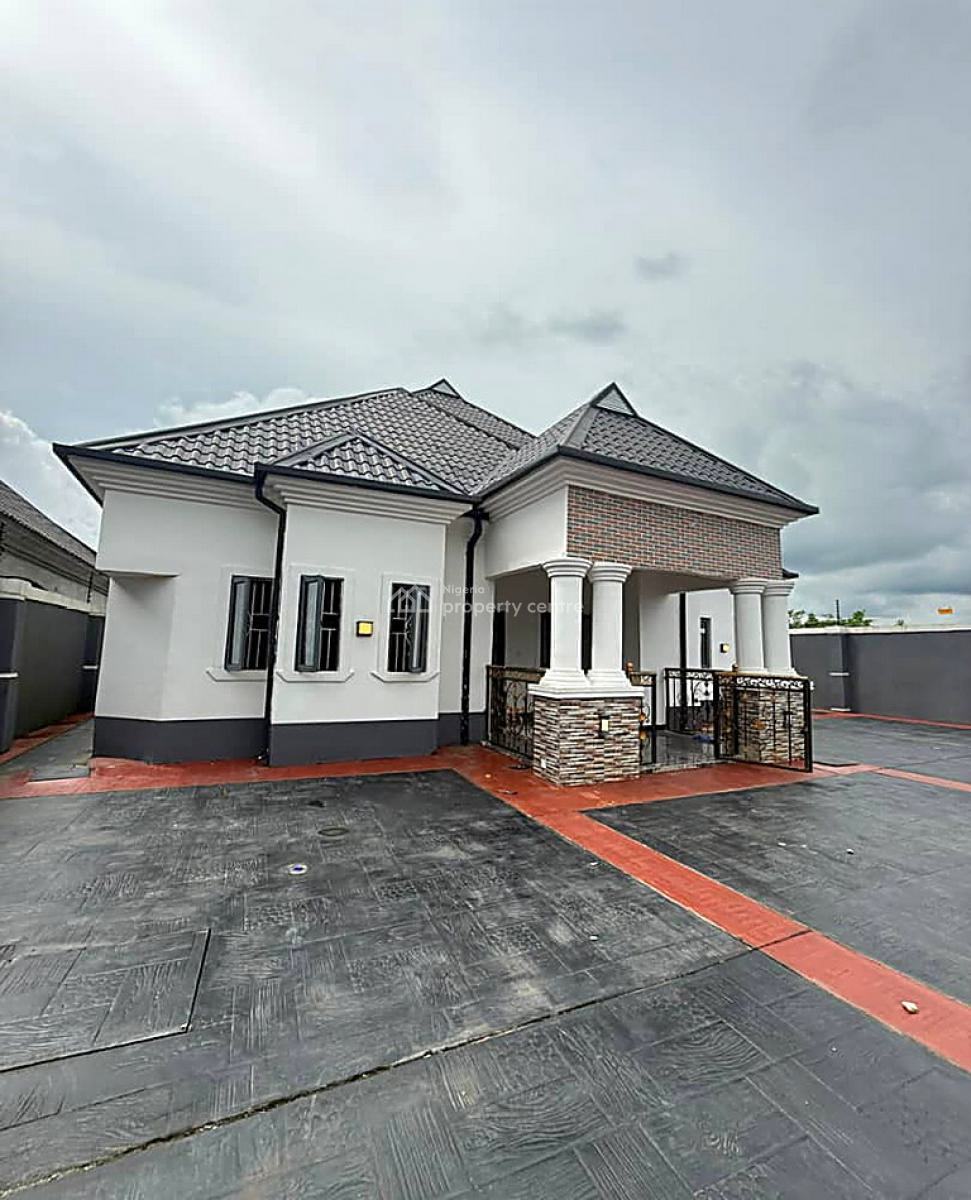 Newly Built 3 Bedroom Bungalow with Shop, Army Range, Eneka, Port Harcourt, Rivers, Detached Bungalow for Sale