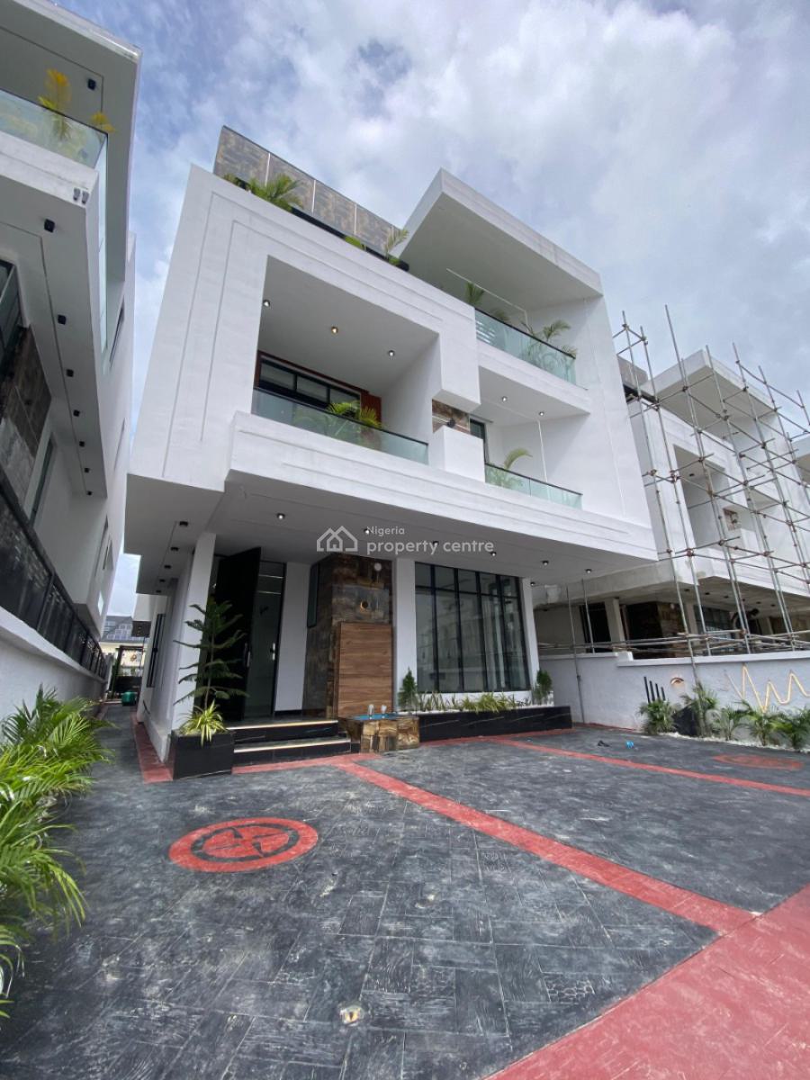 5 Bedroom Detached Duplex with Bq, Pool, Kitchenette and Penthouse, Chevron Alternative, Lekki, Lagos, Detached Duplex for Sale