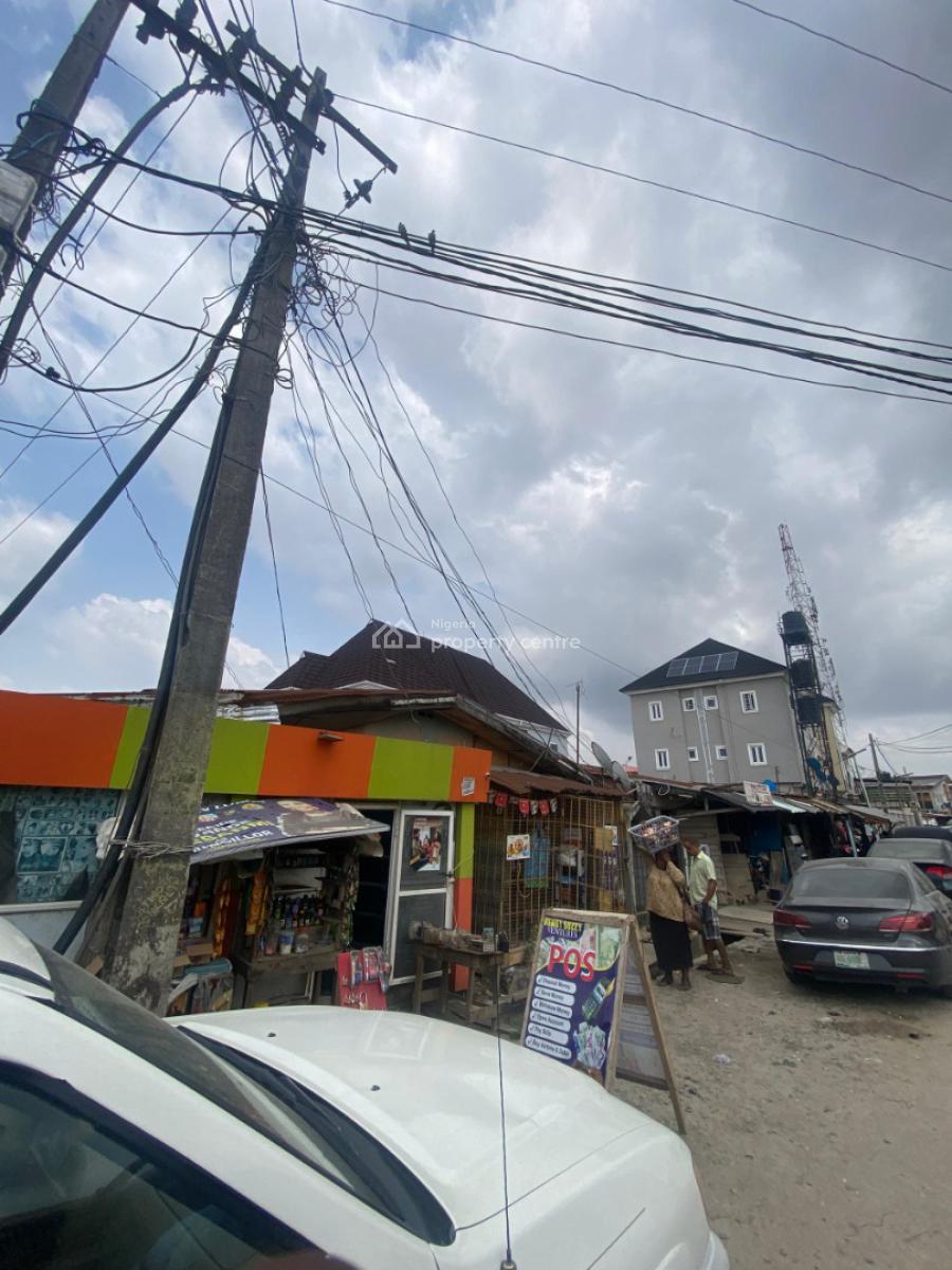 Dilapidated Cornerpiece Bungalow (shops + Residential Units), Off Nnobi Street, Kilo, Surulere, Lagos, Mixed-use Land for Sale