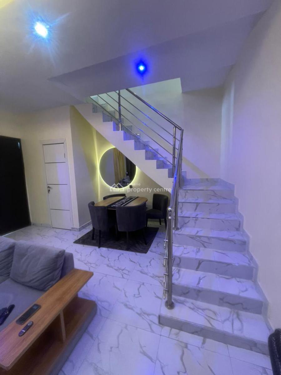 Brand New & Furnished 2 Bedroom Duplex with Bq, Chevron, Lekki, Lagos, Terraced Duplex for Rent