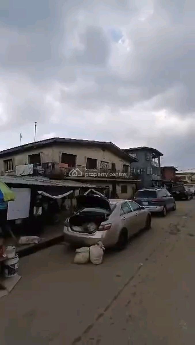 a Dilapidated Storey Building on a Tarred Road, Johnson Street, Pedro, Gbagada, Lagos, Mixed-use Land for Sale