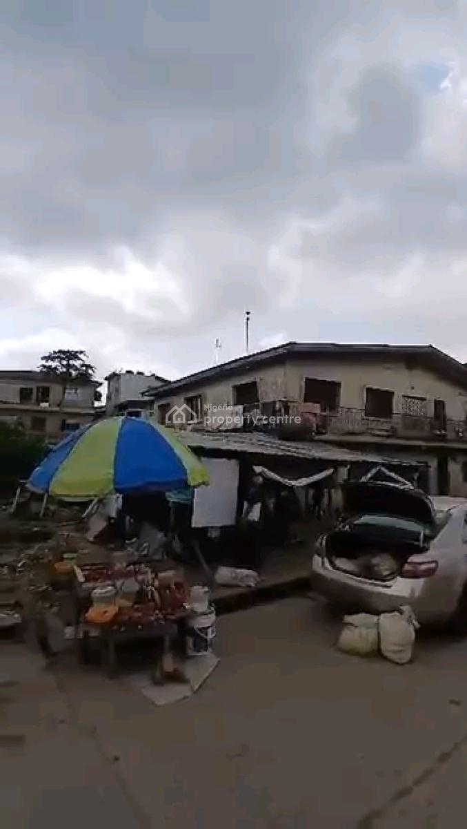 a Dilapidated Storey Building on a Tarred Road, Johnson Street, Pedro, Gbagada, Lagos, Mixed-use Land for Sale